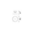 Spot incastrabil IdealLux INFINITY metal, negru, LED, 12W, 3000K, 1000Lm - 368740
