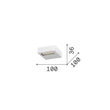 Aplica de perete IdealLux TAB metal, plastic, negru, LED, 24W, 3000K, 2450Lm - 369167