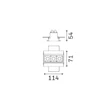 Lampa incastrata IdealLux LIKA metal, negru, LED, 8W, 4000K, 630m - 369747
