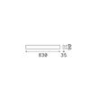 Aplica de perete IdealLux DELTA metal, acril, negru, G9 - 369778