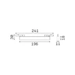 Sursa de lumina pentru sina magnetica IdealLux DEVA metal, negru, LED, 10W, 4000K, 1200Lm - 369938