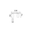 Sursa de lumina pentru sina magnetica IdealLux STICK SPOT metal, alb, LED, 10W, 3000K, 800Lm - 369969