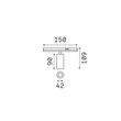 Sursa de lumina pentru sina magnetica IdealLux STICK SPOT metal, alb, LED, 7W, 3000K, 620Lm - 369983