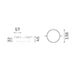 Sursa de lumina pentru sina magnetica IdealLux DEVA metal, negru, LED, 15W, 4000K, 1950Lm - 370057