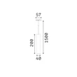 Sursa de lumina pentru sina magnetica IdealLux DEVA metal, negru, LED, 6W, 4000K, 630Lm - 370095