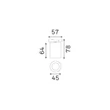 Sursa de lumina pentru sina magnetica IdealLux DEVA metal, negru, LED, 8W, 4000K, 780Lm - 370149