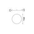 Plafoniera IdealLux ORACLE metal, acril, alama, LED, 37W, 3000K, 4350Lm - 370248