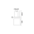 Pendul IdealLux ORACLE metal, acril, alama, LED, 33W, 3000K, 3050Lm - 370415