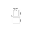 Pendul IdealLux ORACLE metal, acril, alama, LED, 44W, 3000K, 4350Lm - 370484
