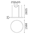 Pendul IdealLux ORACLE metal, acril, alama, LED, 81W, 3000K, 9300Lm - 370569