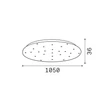 Baza IdealLux ROSONE metal, alb - 370613
