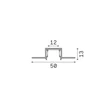 Sina magnetica incastrata IdealLux STICK RECESSED metal, alb - 370828