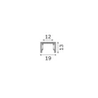 Sina magnetica IdealLux STICK SURFACE metal, alb, 2m - 370859