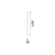 Plafoniera IdealLux LOOK metal, alb, LED, 5W, 3000K, 500Lm - 370873