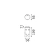 Lampa incastrata exetrior IdealLux ROCKET metal, sticla, gri, LED, 2W, 3000K, 130Lm, IP67 - 371016