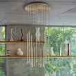 Pendul IdealLux LOOK metal, alama, LED, 31W, 3000K, 3100Lm - 371153