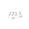Plafoniera IdealLux DYNAMITE metal, alama, GU10 - 371269