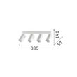 Plafoniera IdealLux DYNAMITE metal, alb, GU10 - 371337