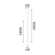 Pendul IdealLux LOOK metal, negru, GU10 - 371542