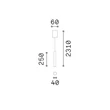 Pendul IdealLux LOOK metal, alb, GU10 - 371566