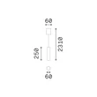 Pendul IdealLux LOOK metal, alama, GU10 - 371658