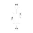 Pendul IdealLux LOOK metal, alama, GU10 - 371696