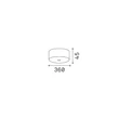 Baza IdealLux MAPA metal, alb - 371801