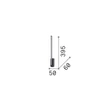 Veioza IdealLux ESSENCE metal, acril, negru, alb, LED, 12W, 3000K, 1400Lm - 371870