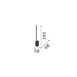 Veioza IdealLux ESSENCE metal, acril, negru, alb, LED, 12W, 3000K, 1400Lm - 371900