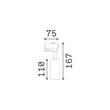 Sursa de lumina pentru sina monofazata IdealLux FOX metal, alb, LED, 8W, 3000K, 1000Lm - 371924