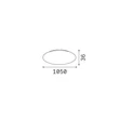 Baza IdealLux MAPA metal, alb - 371931