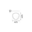 Plafoniera IdealLux GEMINI metal, plastic, alb, LED, 24W, 4000K, 2950Lm - 372037