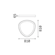 Plafoniera IdealLux GEMINI metal, plastic, alb, LED, 42W, 4000K, 4650Lm - 372099