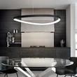 Pendul IdealLux GEMINI metal, plastic, negru, alb, LED, 78W, 4000K, 9100Lm - 372228