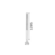 Lampadar exterior IdealLux JEDI metal, plastic, maro, LED, 19W, 3000K, 2050Lm, IP65 - 372280
