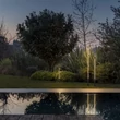 Lampadar exterior IdealLux JEDI metal, plastic, maro, LED, 25W, 3000K, 2600Lm, IP65 - 372297