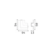 Accesorii pentru sina magnetica IdealLux STICK RECESSED GIUNTO metal, alb - 372730