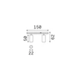 Sursa de lumina pentru sina magnetica IdealLux STICK SPOT metal, alb, LED, 6W, 3000K, 420Lm - 374307