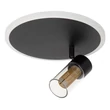 Plafoniera Lucide EVERINA metal, sticla, negru, transparent, LED, 5W+8W, 220lm+320lm, 2200K-6500K - 00131/23/30