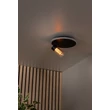 Plafoniera Lucide EVERINA metal, sticla, negru, transparent, LED, 5W+8W, 220lm+320lm, 2200K-6500K - 00131/23/30