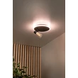 Plafoniera Lucide EVERINA metal, sticla, negru, transparent, LED, 5W+8W, 220lm+320lm, 2200K-6500K - 00131/23/30