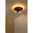 Plafoniera Lucide EVERINA metal, sticla, negru, transparent, LED, 5W+10W, 200lm+415lm, 2200K-6500K - 00131/30/30