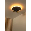Plafoniera Lucide EVERINA metal, sticla, negru, transparent, LED, 5W+10W, 200lm+415lm, 2200K-6500K - 00131/30/30
