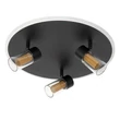 Plafoniera Lucide EVERINA metal, sticla, negru, transparent, LED, 5W+12W, 220lm+530lm, 2200K-6500K - 00131/40/30