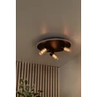 Plafoniera Lucide EVERINA metal, sticla, negru, transparent, LED, 5W+12W, 220lm+530lm, 2200K-6500K - 00131/40/30