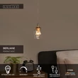 Pendul Lucide BERLIANE metal, sticla, auriu, transparent, LED, 4W, 150lm, 2700K - 00430/04/60