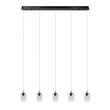 Pendul Lucide BERLIANE metal, sticla, auriu, transparent, LED, 4W, 200lm, 2700K - 00430/20/60