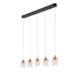 Pendul Lucide BERLIANE metal, sticla, auriu, transparent, LED, 4W, 200lm, 2700K - 00430/20/60