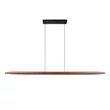 Pendul Lucide LANGHOLT metal, lemn, negru, maro, LED, 28W, 3300lm, 2200K-4000K - 01402/28/72