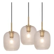 Pendul Lucide ALICENT metal, sticla, auriu, transparent, E27, 40W - 03450/03/02